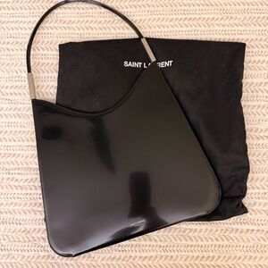 Saint Laurent Sadie patent leather Black Shoulder Bag
